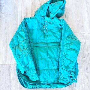 Kelly Green Hooded Puffer Jacket